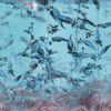 shawl botanical blue