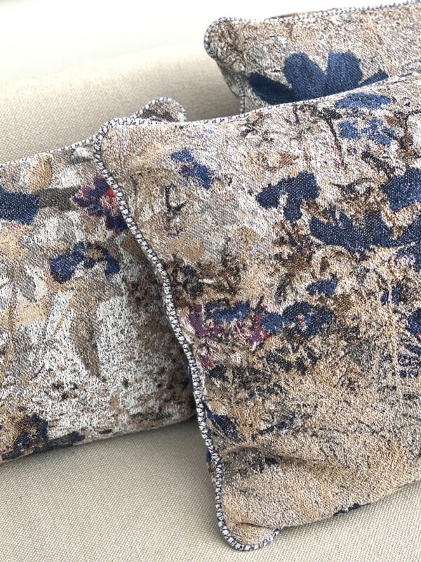 geweven kussens, jacquard, florale patroon