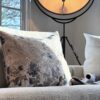kussen jacquard geweven, 50 cm x 55 cm, florale print, 100 % katoen met bies